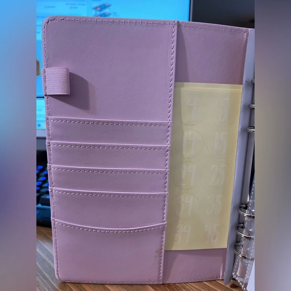 Pink 100 Envelope Savings Challenge Binder